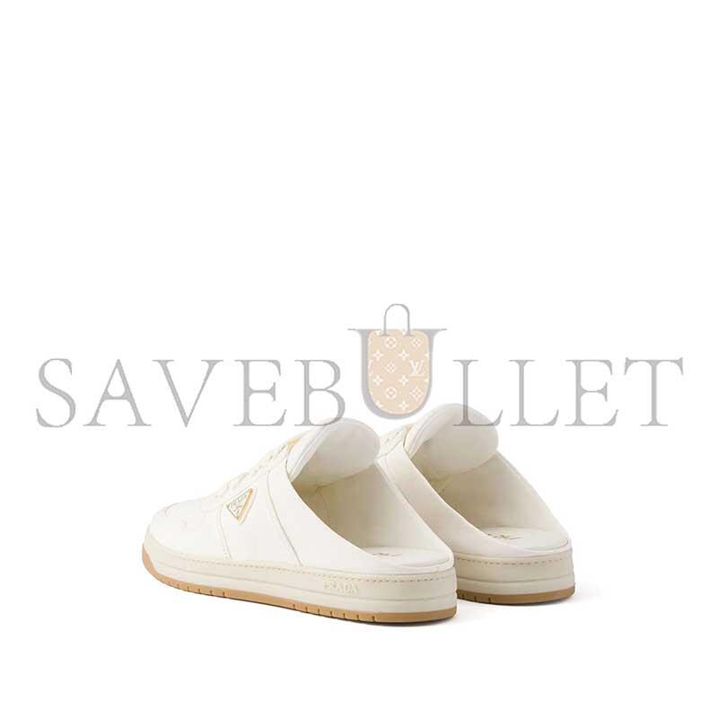 PRADA LEATHER BACKLESS SNEAKERS 1E019O  